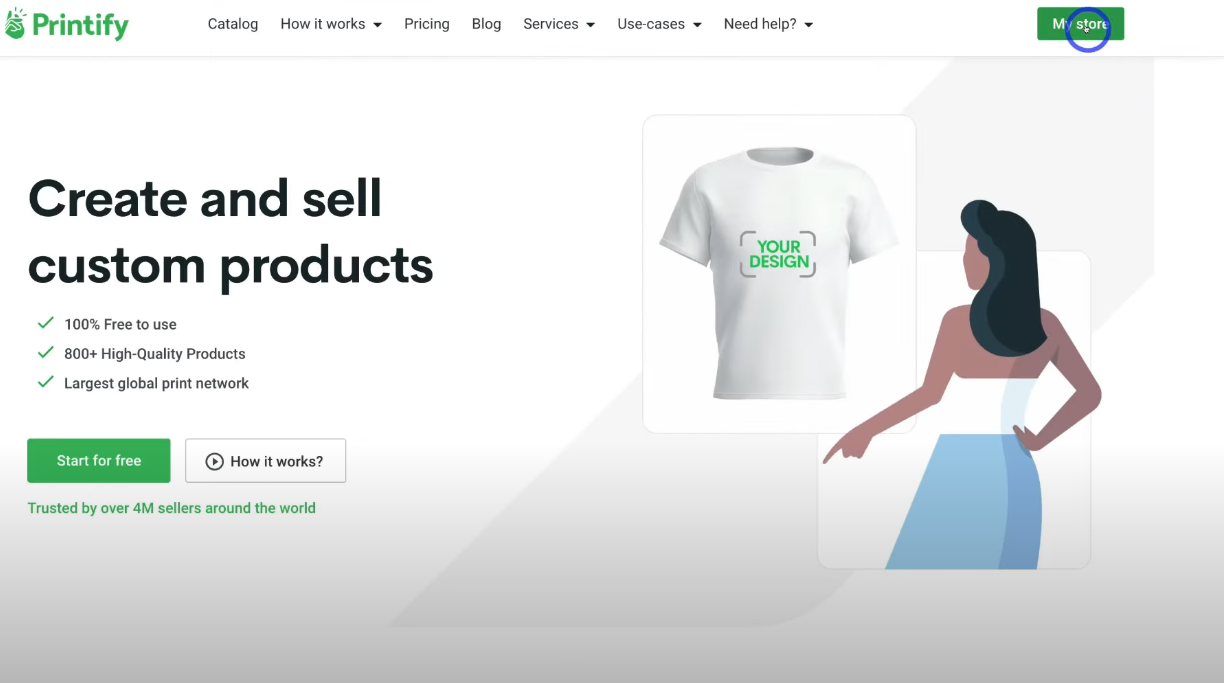 Step 8 Click On My Store printify mystore