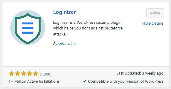 Loginizer Security Plugin